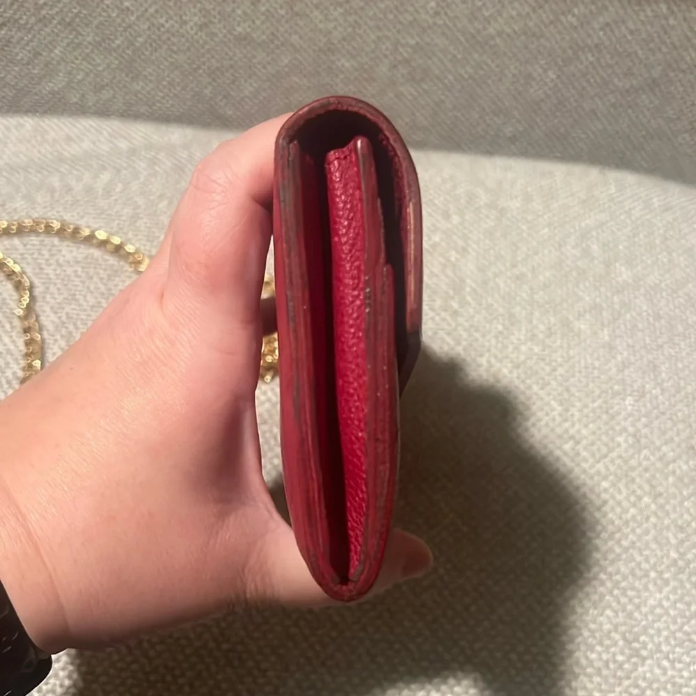 Authentic Louis Vuitton Empriente Sarah wallet raspberry color CA1183